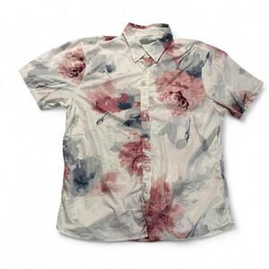Abercrombie & Fitch Floral Nylon Shirt Men’s XL Short Sleeve Summer Vacation